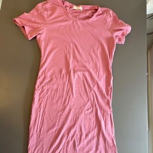 Mauve Pink tight Tee dress